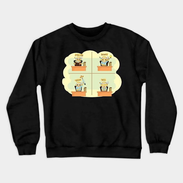 school at home story Crewneck Sweatshirt by Quenini